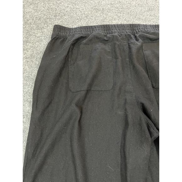 Coastal Resort Linen Blend Crop Pants 2XL Minimalist Scandi Cabincore Palm Beach - Picture 6 of 12